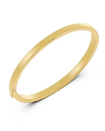 Fave armring i forgylt stål, L