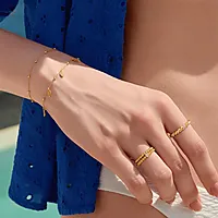 Bilde nummer 2 av Ring i 925 forgylt sølv med zirkonia