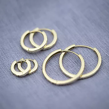 Bilde nummer 3 av Pan Jewelry, Øreringer i forgylt sølv