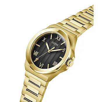 Bilde nummer 2 av Guess, Dress herreklokke med gullfarget stållenke