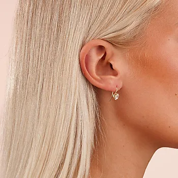 Bilde nummer 2 av Noctelle øredobber i forgylt messing med zirkonia