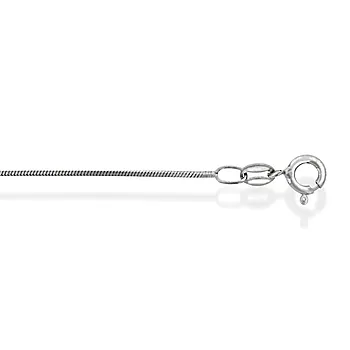 Bilde nummer 2 av Pan Jewelry, Firkantet slangekjede i 925 sølv 0,9 mm, 42-45 cm