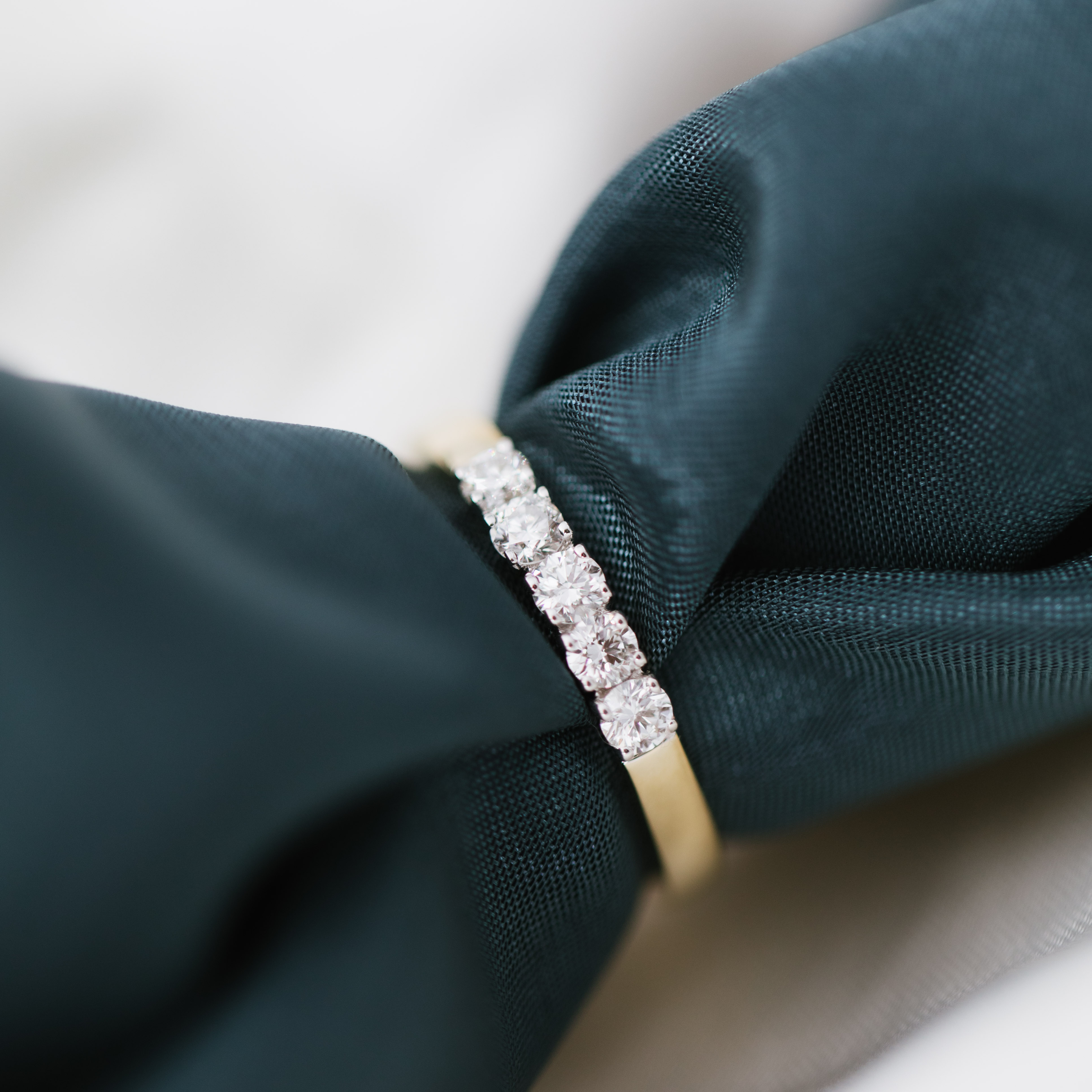 Bilde nummer 2 av Pan Jewelry, Angelica alliansering i 585 gult gull med diamanter 0,35 ct WSI