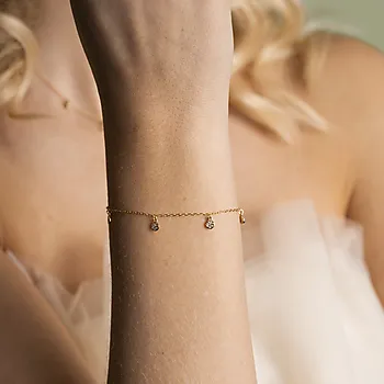 Bilde nummer 4 av Mellow armbånd i forgylt 925 sølv med charms