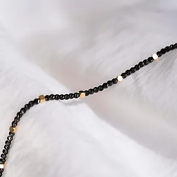 Bilde nummer 3 av Pan Jewelry, Armbånd i 585 gult gull med sort legering