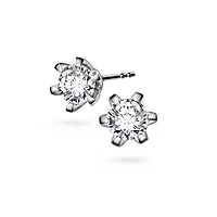 Vida diamantøredobber i 585 hvitt gull 0,40 ct