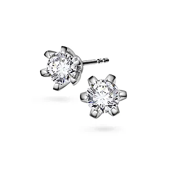 Vida diamantøredobber i 585 hvitt gull 0,40 ct