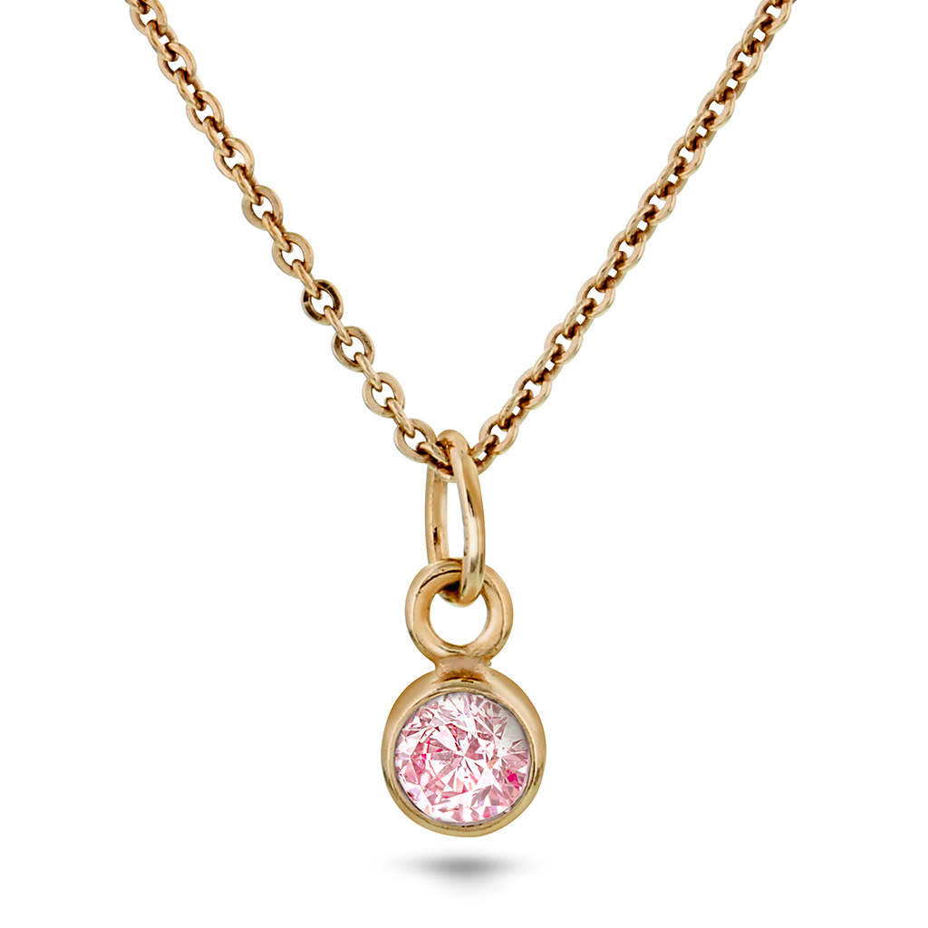 Pan Jewelry, Anheng i 925 rosèforgylt sølv med zirkonia