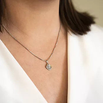 Bilde nummer 3 av Pan Jewelry, Anheng i 585 hvitt gull med zirkonia