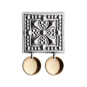 Beltestøl i 830 oksidert og forgylt sølv