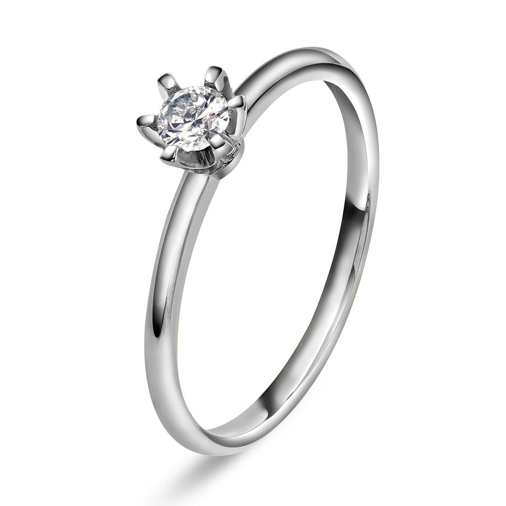 Vida ring i gull med dia 0,20 ct TWSI, størrelse Vida ring i gull med dia 0,20 ct TWSI, 62