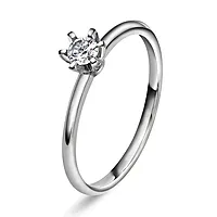 Vida diamantring i 585 hvitt gull 0,20 ct