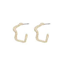 Cat øreringer i forgylt messing