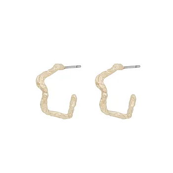 Cat øreringer i forgylt messing