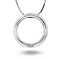 Pan Jewelry, Allianseanheng i  hvitt gull med diamant 0,05 ct