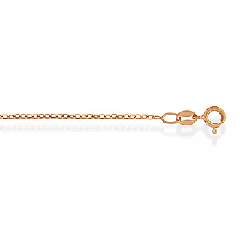 Pan Jewelry, Ankerkjede i rosèforgylt sølv, 80 cm