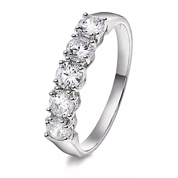 Pan Jewelry, Ring i 925 sølv med zirkonia