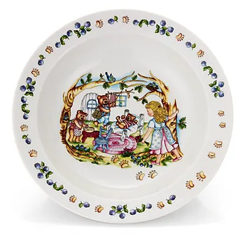 Bilde nummer 2 av Gullhår grøtskål til barn med skje