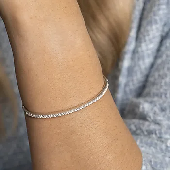 Bilde nummer 2 av Pan Jewelry, Armring i 925 rhodinert sølv med zirkonia