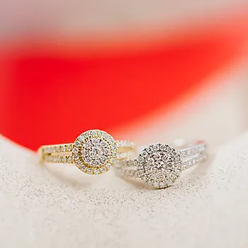 Bilde nummer 4 av Kelly diamantring i 585 gult gull 0,50 ct