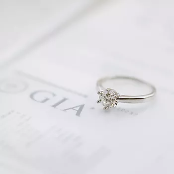 Bilde nummer 4 av Olivia diamantring i 585 hvitt gull 1,00 ct TWSI2
