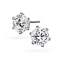 Contessa LAB diamantøredobber i 585 hvitt gull 2,00 ct