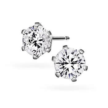 Contessa LAB diamantøredobber i 585 hvitt gull 2,00 ct