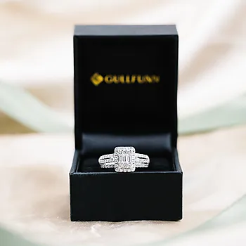 Bilde nummer 3 av Elizabeth Diamantring i 585 hvitt gull 1,00 ct