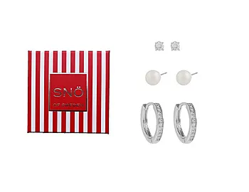 Carol øredobber i messing 3.pk