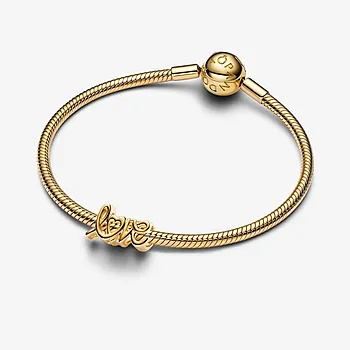 Bilde nummer 3 av Pandora Moments, Charms i 925 forgylt sølv med LOVE
