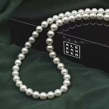 Bilde nummer 2 av Pan Jewelry, Perlekjede hvitt 8 mm