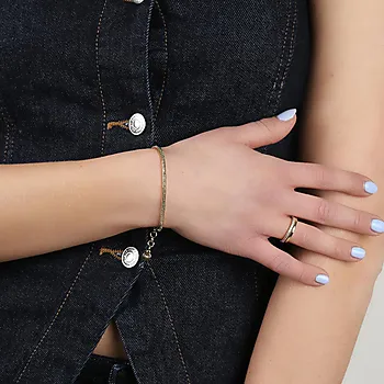 Bilde nummer 2 av Snö of Sweden, Honey armbånd i forgylt messing