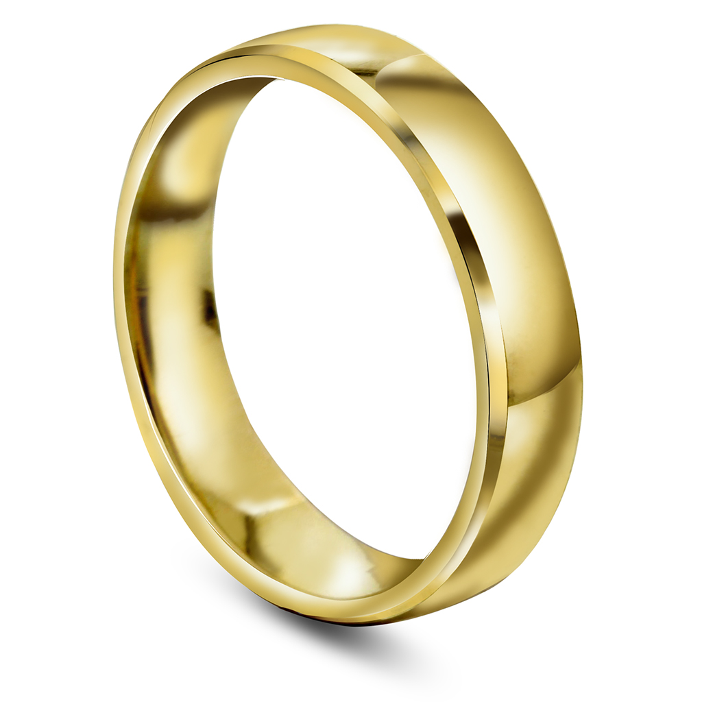 Giftering i 585 gult gull | 4 mm bredde