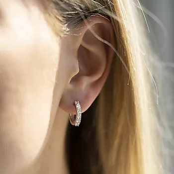 Bilde nummer 4 av Pan Jewelry, Øreringer i sølv med zirkonia