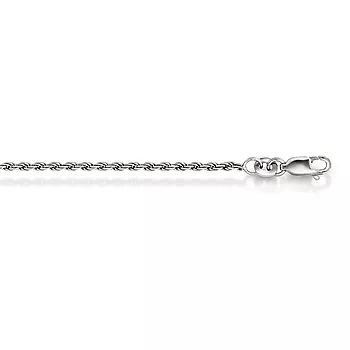 Pan Jewelry, Cordel kjede i 925 sølv 1,6 mm, 41-83 cm